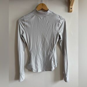Lululemon It’s Rulu Run Long Sleeve Mock Neck – Icy blue ( size 4)